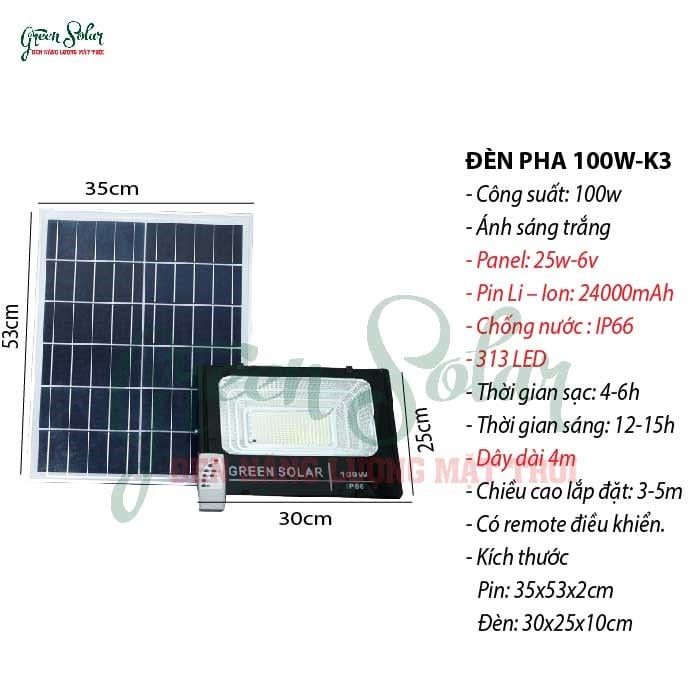 Tại sao chúng ta nên sử dụng đèn năng lương mặt trời 100W ?
