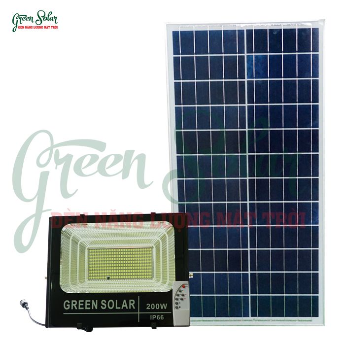 Đèn pha năng lượng mặt trời 200w