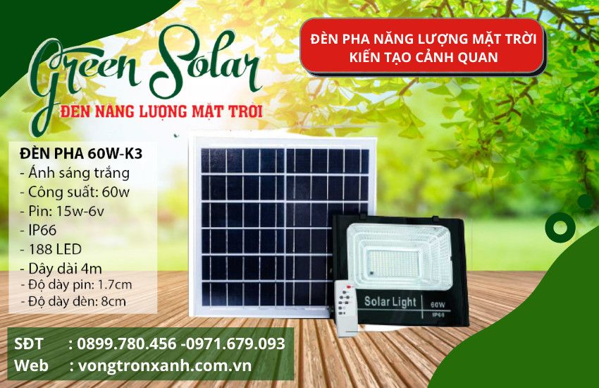5 lợi ích của đèn pha led 100w năng lượng mặt trời