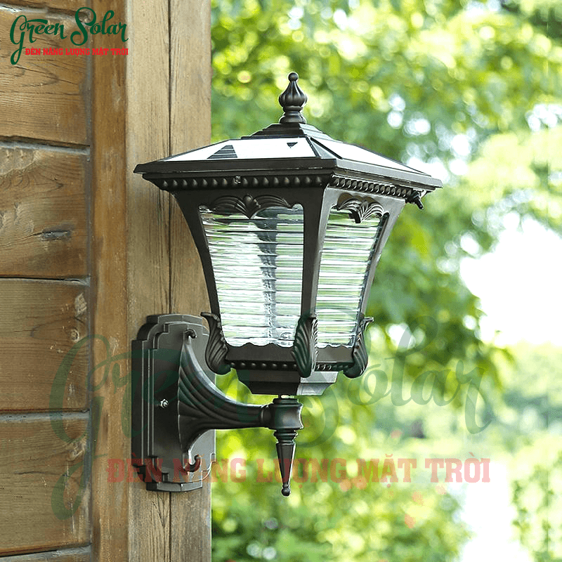 Đèn treo tường năng lượng mặt trời mang lại không gian tinh tế và sang trọng