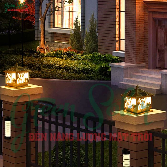 Những ưu điểm của đèn trang trí trụ cổng năng lượng mặt trời
