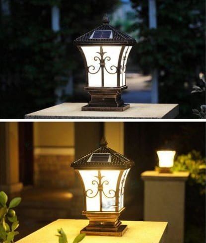 Đèn trụ cổng năng lượng mặt trời giá bao nhiêu?