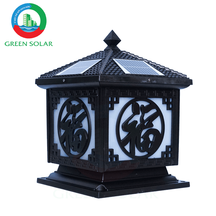 Đèn trụ cổng năng lượng mặt trời tạo ấn tượng vượt bậc cho không gian ngôi nhà bạn