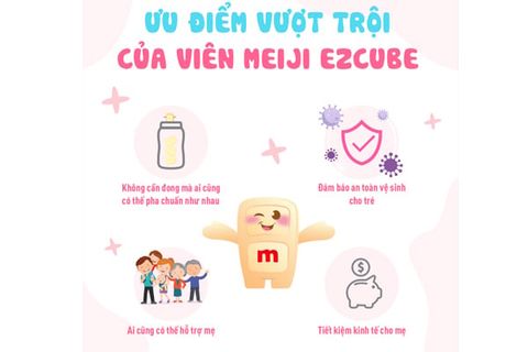 Ưu điểm của sữa Meiji dạng thanh nội địa Nhật