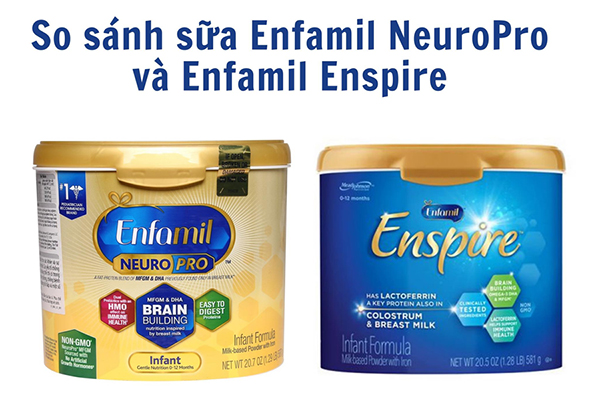 Điểm khác nhau giữa Enfamil Enspire và Enfamil NeuroPro