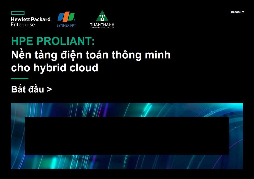 Download tài liệu miễn phí - Giải pháp HPE ProLiant the Intelligent hybrid cloud