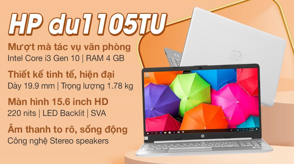 Laptop HP 15s du1105TU i3 (2Z6L3PA)