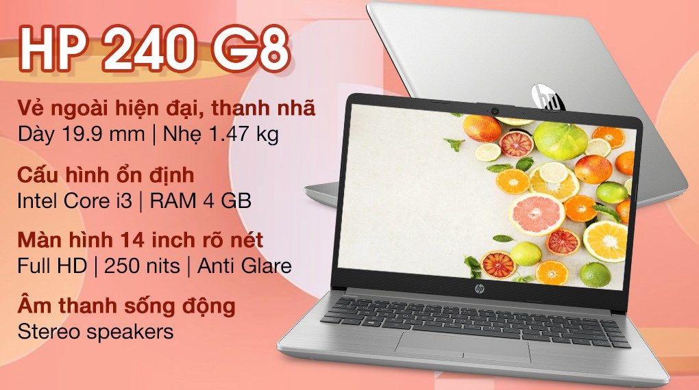 Laptop HP 240 G8 i3 (519A7PA)
