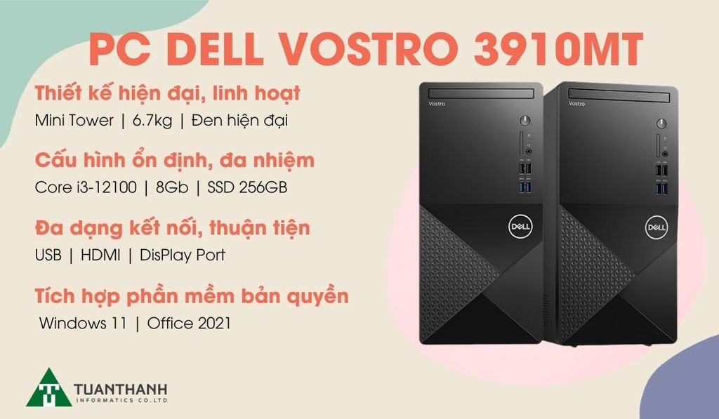 máy tính để bàn PC Dell Vostro 3910MT 71000335