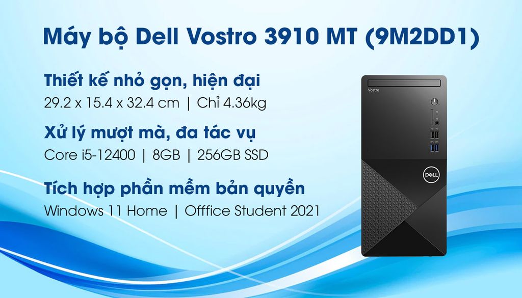 PC văn phòng Dell Vostro 3910 MT 9M2DD1