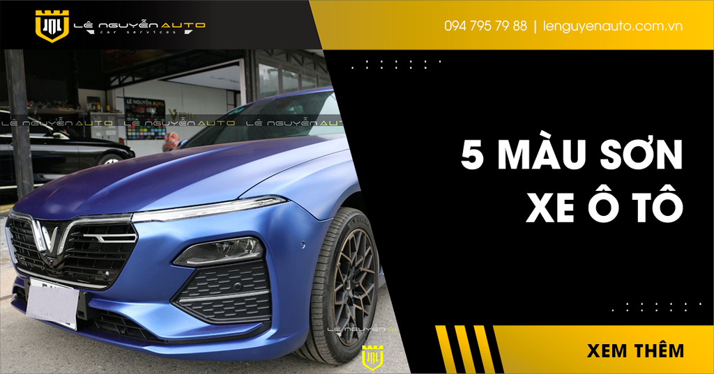 5 Màu Sơn Xe Ô Tô Đẹp Nhất Hiện Nay