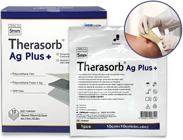 Gạc xốp tẩm bạc kháng khuẩn Therasorb Ag Plus: Giải pháp cho vết thương nhiễm trùng