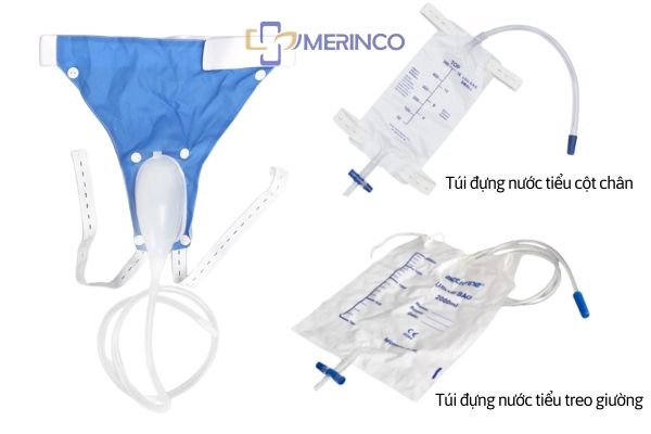 Bộ chụp tiểu nam Pitrmed có nối được với túi đựng nước tiểu cột chân không?