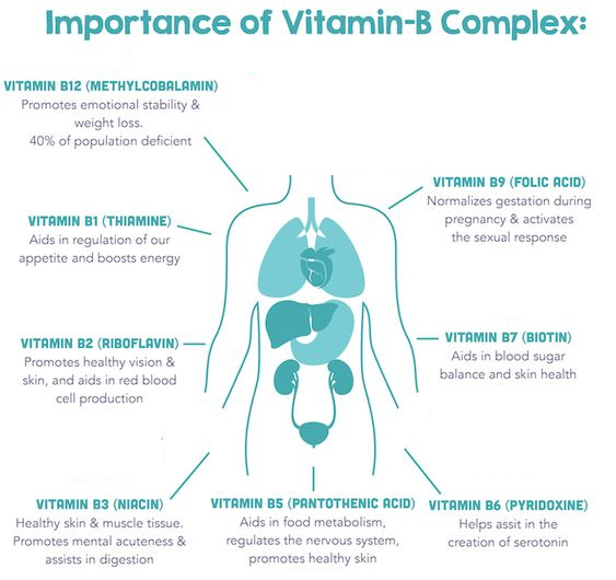 Những lợi ích sức khỏe các Vitamin nhóm B