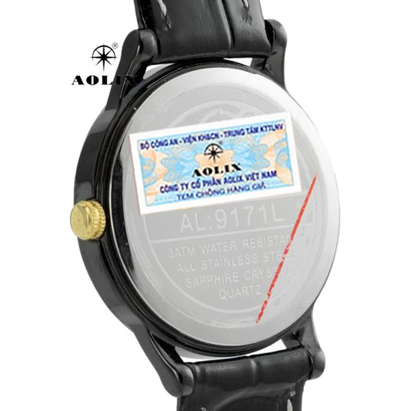 đồng hồ nữ đẹp dây da aolix al-9171l