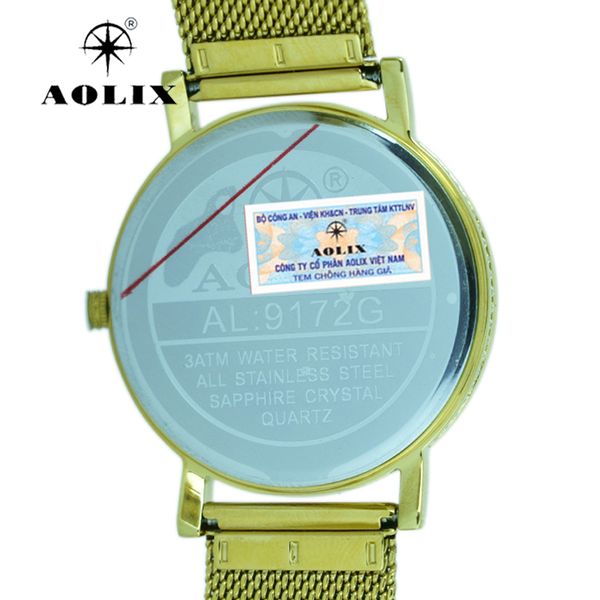 đồng hồ đôi dây lưới aolix al-9172