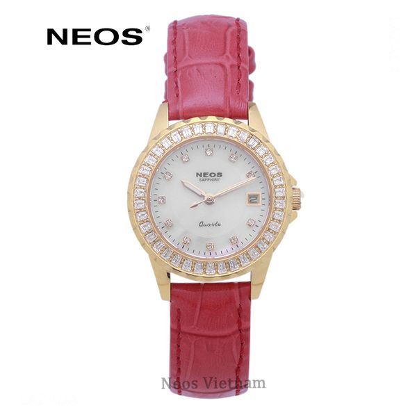 đồng hồ dây da nữ Neos N-20690AL