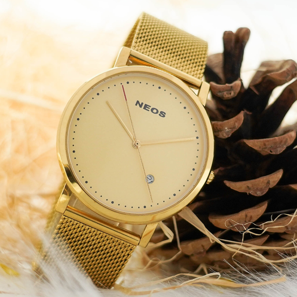 đồng hồ nam dây lưới neos n-30888g sapphire chính hãng