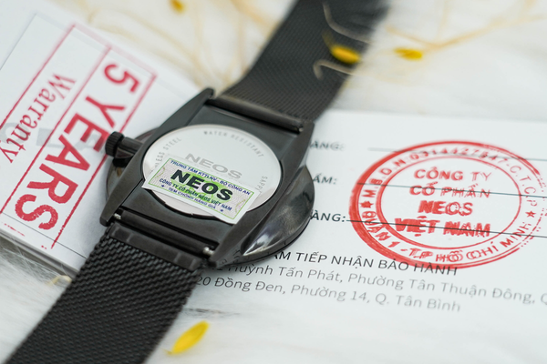 đồng hồ nam dây lưới neos n-40679m sapphire bảo hành chính hãng