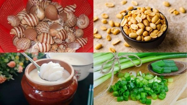 ốc giấy nướng mỡ hành