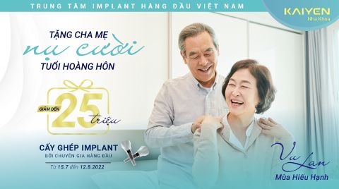 Khuyến mãi mùa Vu Lan - Giảm đến 25 triệu Cấy ghép Implant