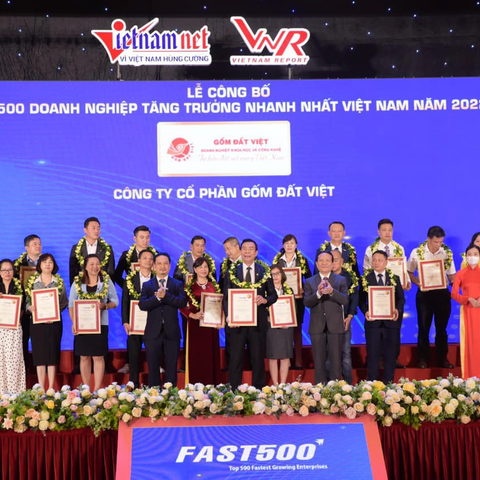 Lễ công bố top 500 doanh nghiệp tăng trường nhanh nhất Việt Nam 2022