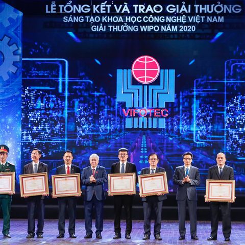 45 công trình nhận Giải thưởng Sáng tạo khoa học - công nghệ Việt Nam, Giải thưởng WIPO năm 2020