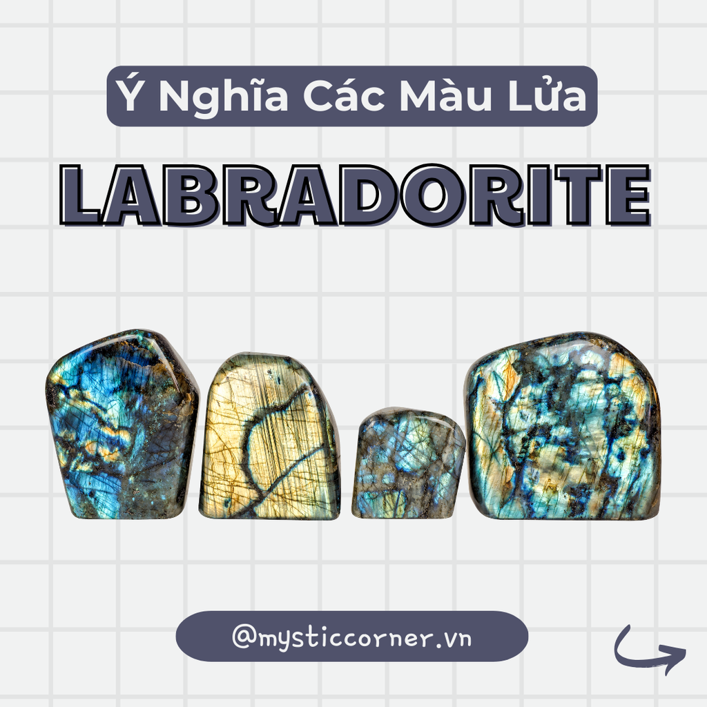 Ý NGHĨA CÁC MÀU LỬA CỦA ĐÁ LABRADORITE, XÀ CỪ, HẮC NGUYỆT QUANG