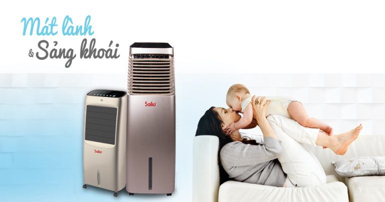 TOP 2 mẫu quạt điều hòa Saiko bán chạy nhất cho gia đình 2-3 người