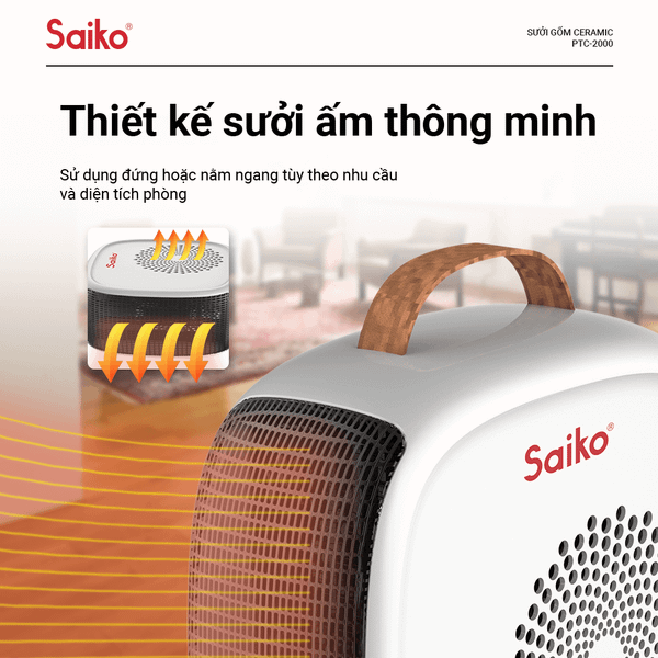 Sưởi gốm ceramic Saiko PTC-2000