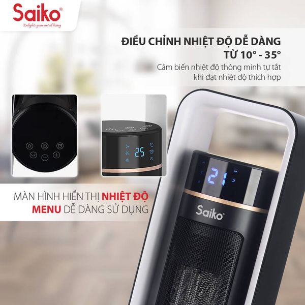 máy sưởi gốm saiko ch-2200r