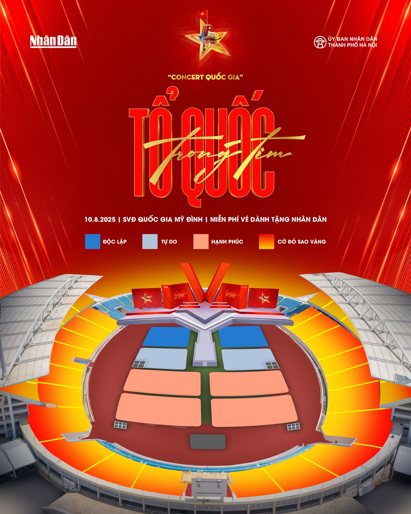 Hàng ngàn người xếp hàng tại Hồ Gươm để nhận vé concert Tổ quốc trong tim 2025