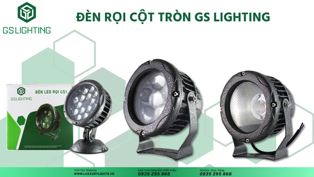 Đèn Rọi Cột Tròn GS Lighting