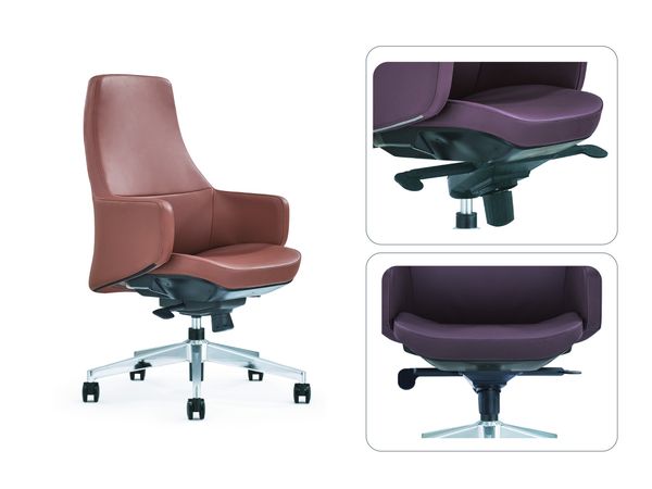 ghế nhân viên nhập khẩu PUVEHI F-M5006 thiết kế công thái học tốt cho sức khỏe người dùng