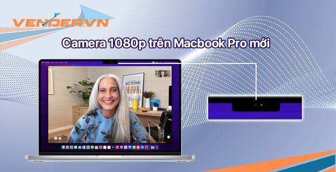 Ơn trời từ nay webcam trên MacBook Pro mới đã là 1080p xịn xò rồi!