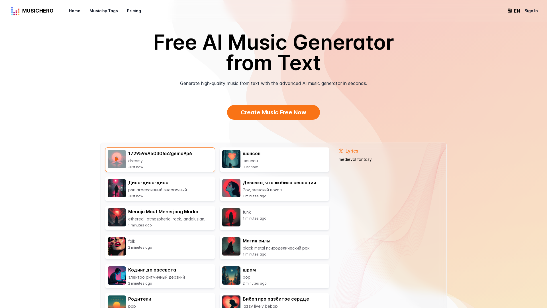 MusicHero.ai - Ứng dụng tạo nhạc bằng AI chất lượng trên Macbook