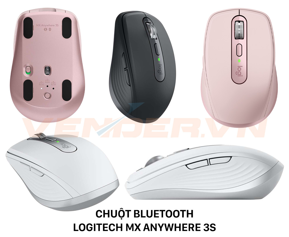 Chuột không dây Bluetooth Logitech MX Anywhere 3S (Mới - 2023)