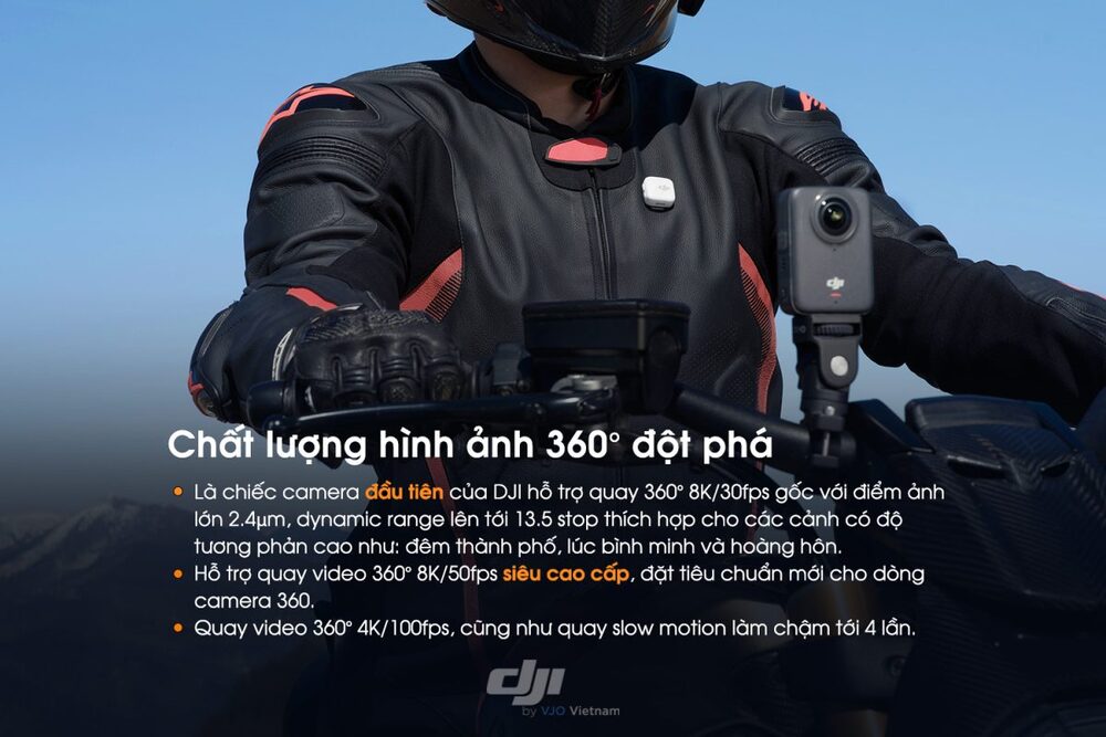 DJI Osmo 360 là camera DJI đầu tiên quay 360° 8K gốc