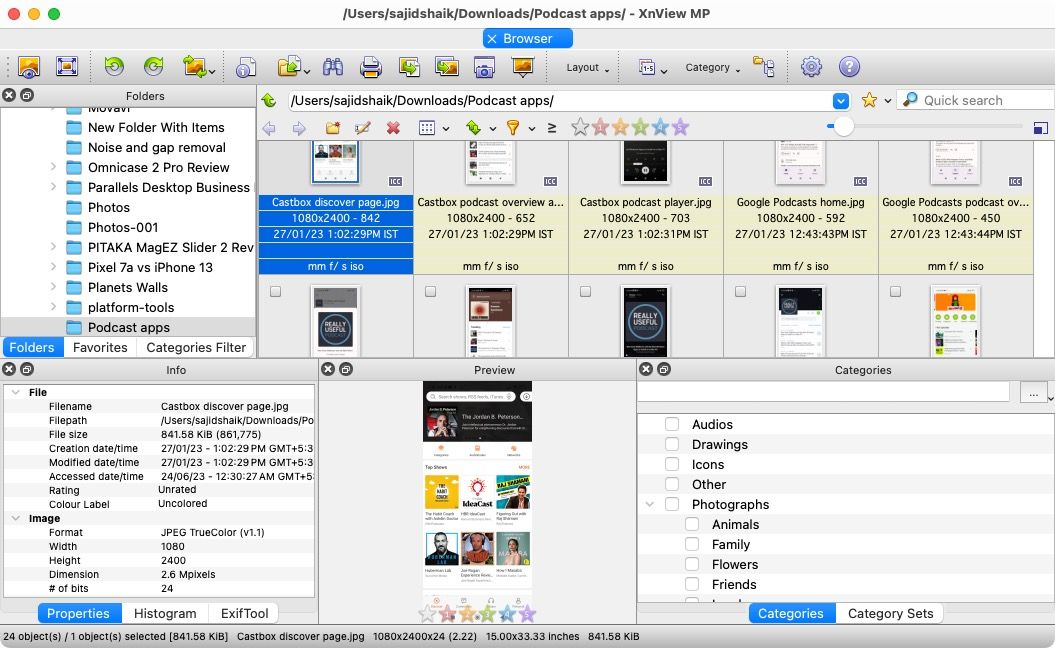 Giao diện thân thiện của XnView MP