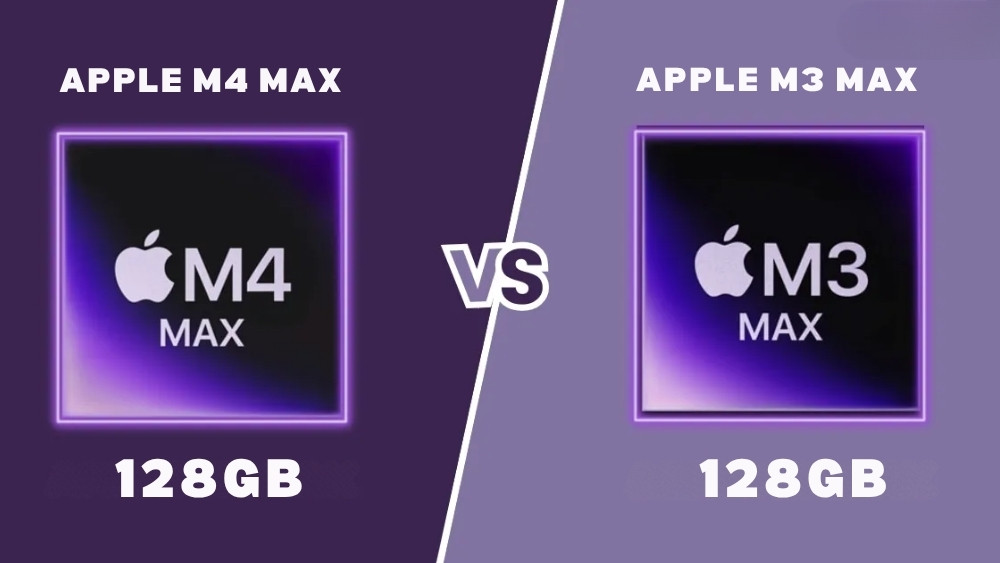 RAM tối đa 128GB và băng thông bộ nhớ của chip Apple M4 Max