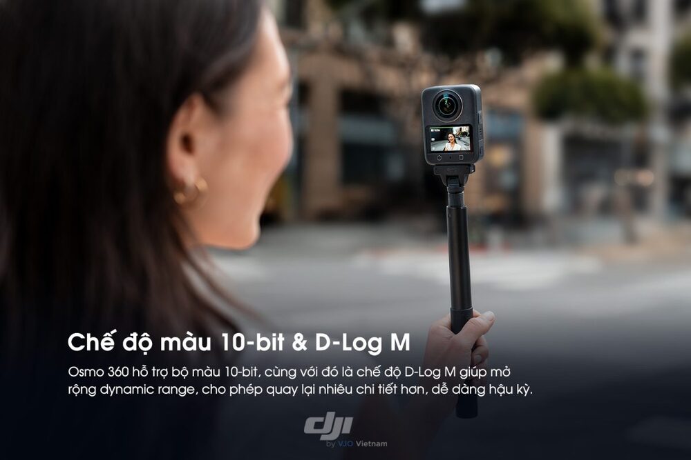 Osmo 360 hỗ trợ video 10-bit và D-Log M