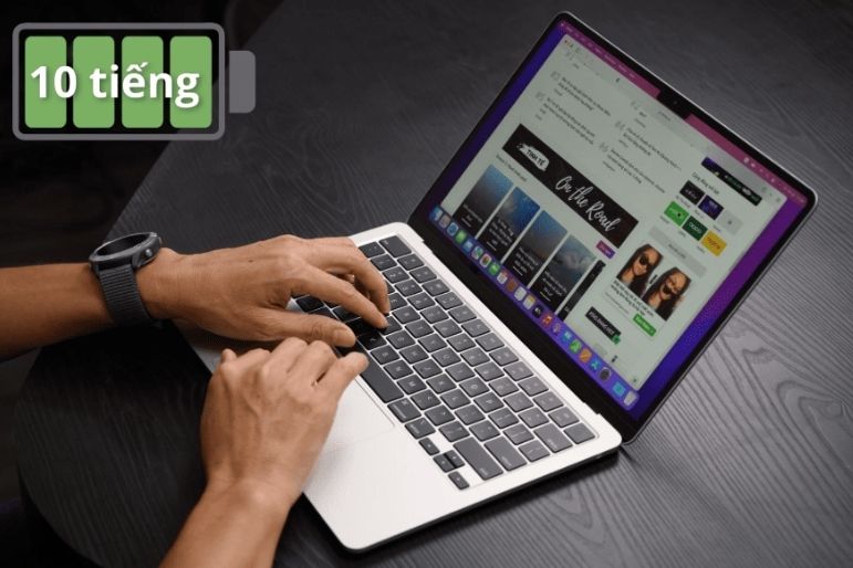 MacBook có thể hoạt động liên tục từ 10-15 tiếng mỗi lần sạc