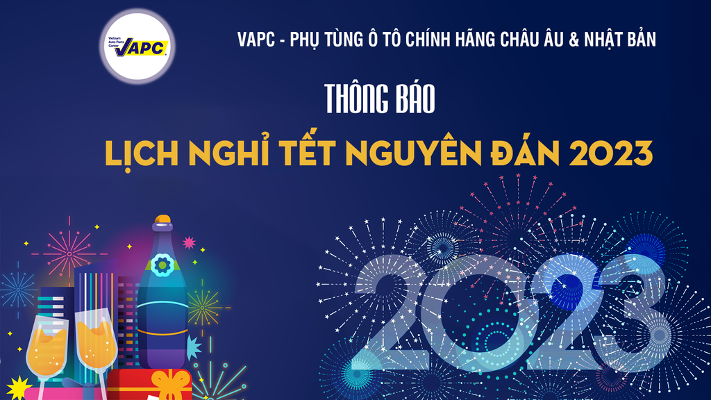 THÔNG BÁO LỊCH NGHỈ TẾT NGUYÊN ĐÁN QUÝ MÃO 2023