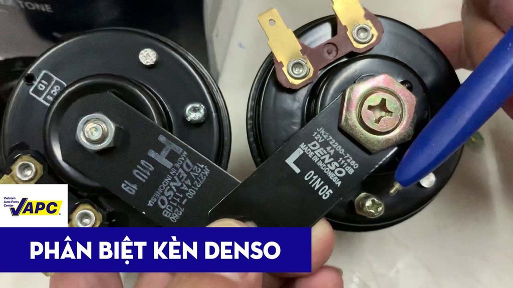PHÂN BIỆT KÈN DENSO GIẢ VÀ KÈN DENSO THẬT.