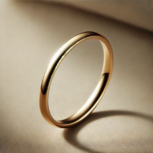 Nhẫn Vàng Nam 18K Trơn