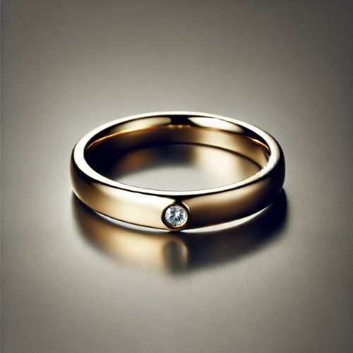 Nhẫn Vàng Nam 18K Trơn