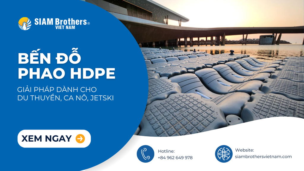 Giải pháp tối ưu cho du thuyền với bến đỗ bằng phao nổi HDPE
