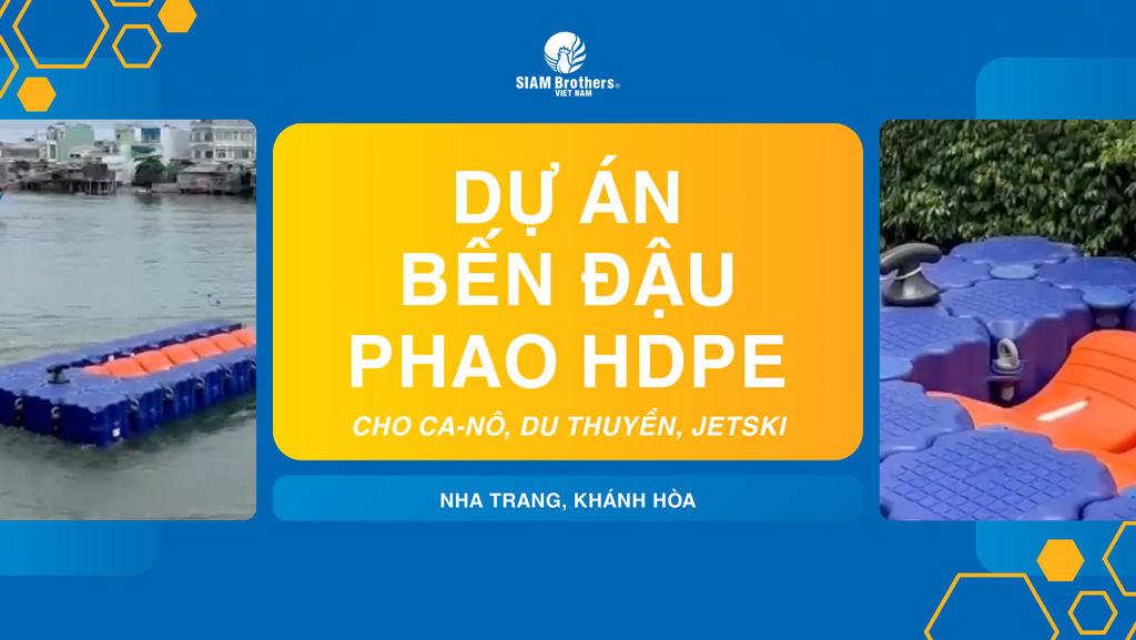 Dự án bến đậu ca-nô với phao HDPE của SIAM Brothers Việt Nam tại Nha Trang, Khánh Hòa
