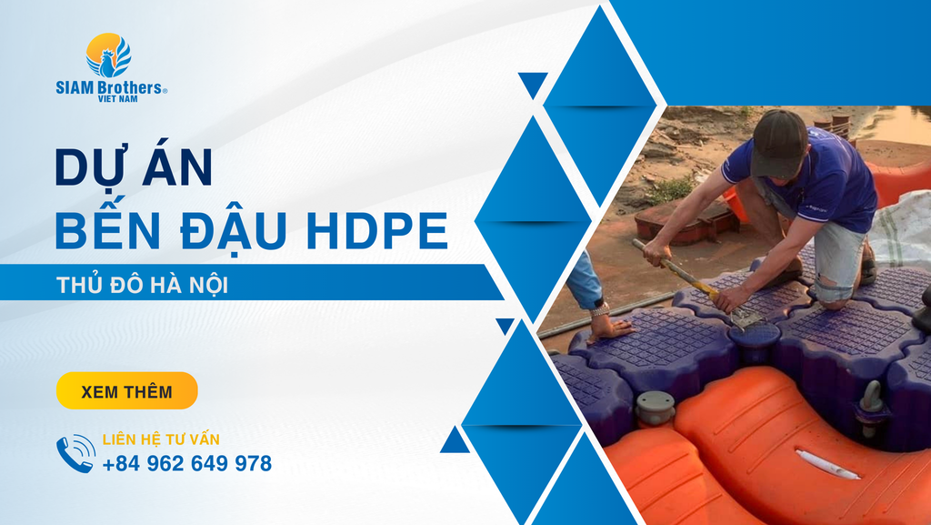 Hoàn thiện dự án bến đậu phao HDPE ca-nô, jetski tại Hà Nội