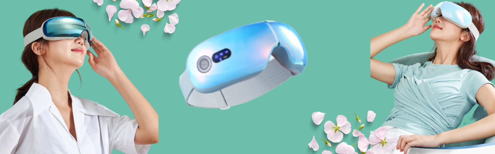 Máy massage mắt bằng nhiệt và công nghệ nén giúp thư giãn giảm mỏi mắt và cải thiện giấc ngủ
